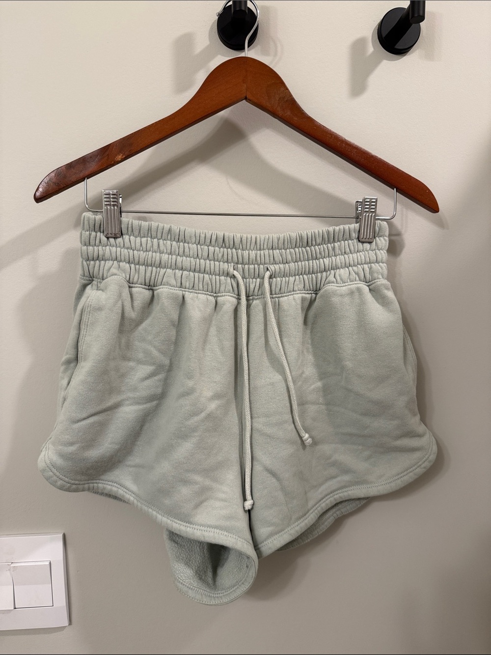 Abercrombie & Fitch Light Sage Drawstring Soft A & F collection shorts